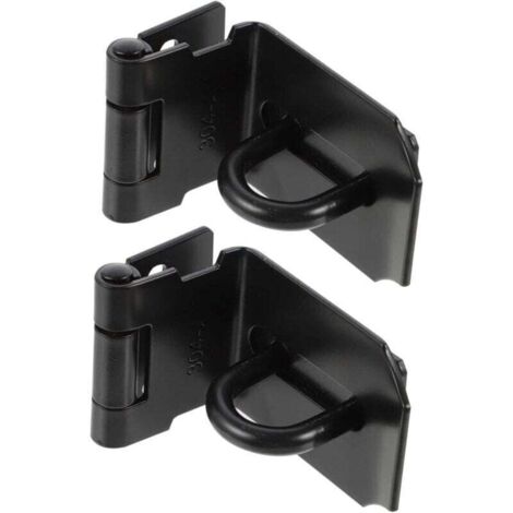 2 Pièces Boucle Moraillon De Cadenas à 90 Degrés Porte Coulissante Loquets De Serrure D'armoire Serrure à Moraillon Basculer Le Moraillon Acier Inoxydable Verrouiller Lourd (1/4)