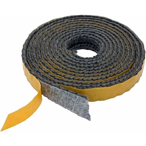 Joint Insert Cheminée, Joints Tressé Auto-adhésive pour Poêle, Cheminée, Tube Poele, Porte de Four, Joints D'étanchéité Résistante à la Chaleur (3mm x 20mm x 3m) (1/4)