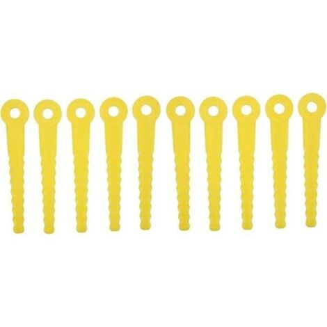 50 pièces Accessoires de Lames en Plastique de Rechange, Lame en Plastique pour Tondeuse à Gazon, tête de Coupe ABS L100 pour Tondeuse à Gazon 8mm (1/4)