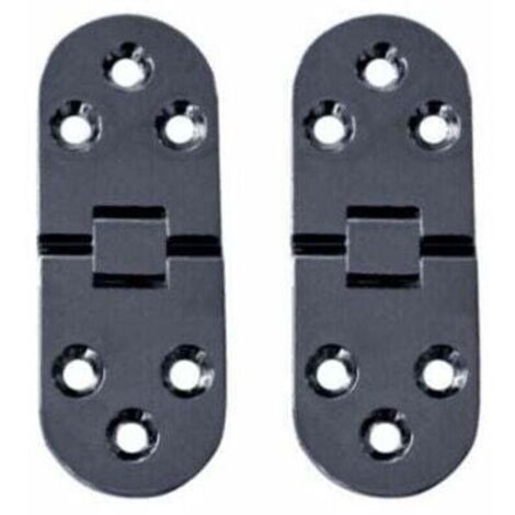 10 Pièces Charnières de Table Pliantes Plat Porte Cabinet Pliable Charnières Alliage Zinc Charniere Porte Placard,Round Edge Charnières pour Porte de Meuble avec vis,pour Table de Cuisine,Meu (1/4)