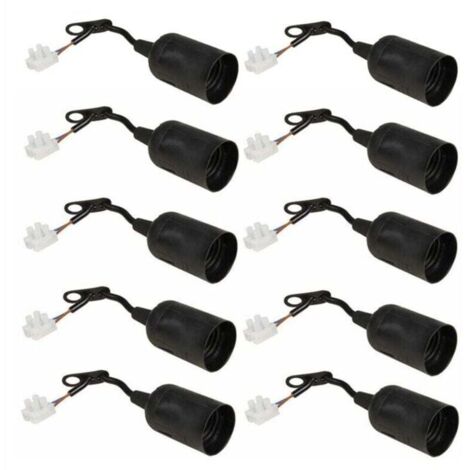 Lot de 10 Douilles à Vis E27 pour Éclairage de Chantier Industriel et Extérieur (1/4)