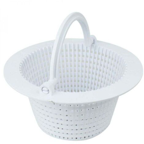 Panier rond pour skimmer de piscine hors sol Diam 16 cm Blanc (1/2)