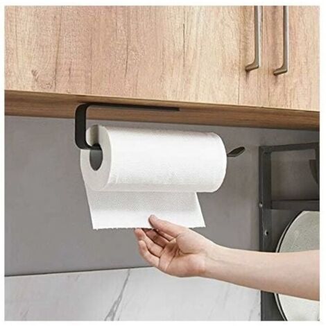 Porte Sopalin, Porte Rouleau Papier Cuisine, Porte Essuie Tout de Cuisine sous l\'armoire, Support Essuie Tout Derouleur Essuie Tout Support Sopalin Pas de Perçage (A-29,5cm) (1/3)