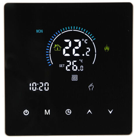 Panneau de thermostat intelligent pour chaudière murale à eau Ac90 240 V 3 500 W 90 240 V Contrôleurs de thermostat de température intelligents ( WiFi,3A) (1/5)