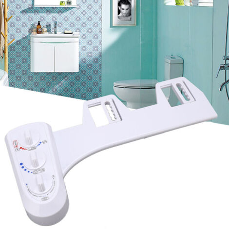 Bidet chaud froid, autonettoyant, double buse, raccord WC, pulvérisateur, siège WC électrique non inclus (1/5)