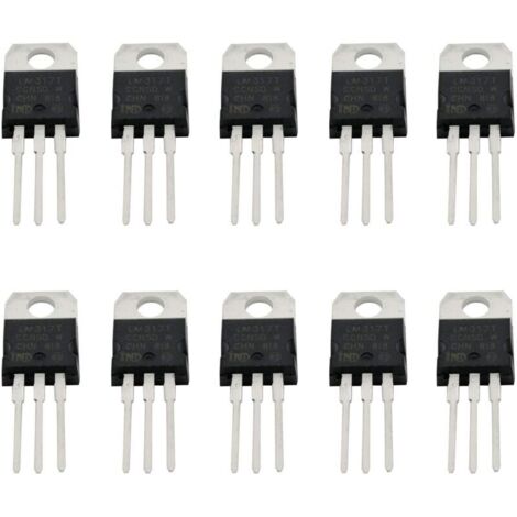 10PCS LM317T LM317 Régulateur de tension à trois bornes réglable TO-220 Sortie transistor 1.5A 1.2V To 37V