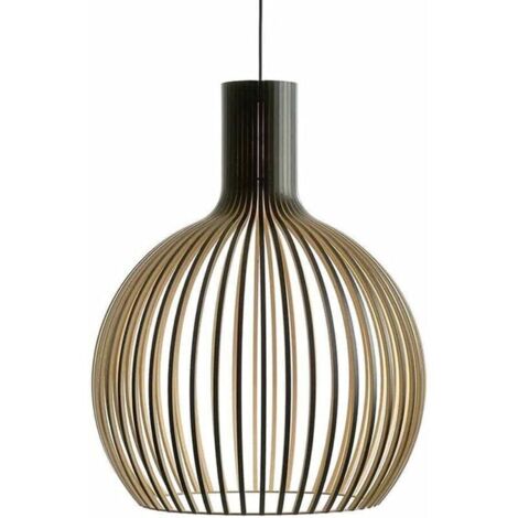 Lustre, suspension globe ronde classique de style nordique, grande suspension en bambou tressé, lustre tressé pour îlot de cuisine ou table à manger, suspension style bohème côtier pour salon - Diamèt (1/5)