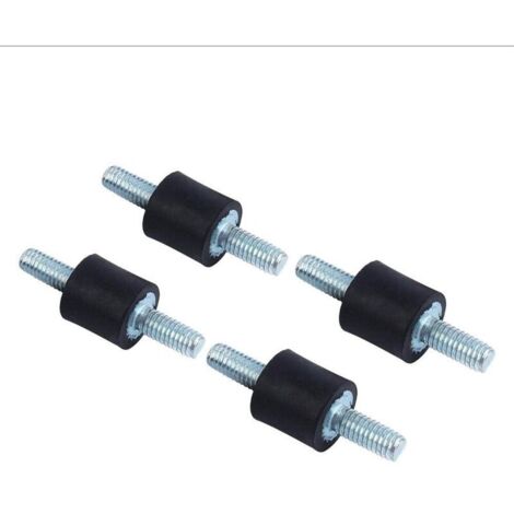 4pcs Isolants En Caoutchouc Anti-Vibrations M4 10 X 10 Supports D'isolation En Caoutchouc Monte L'amortisseur Bobines Double (1/5)