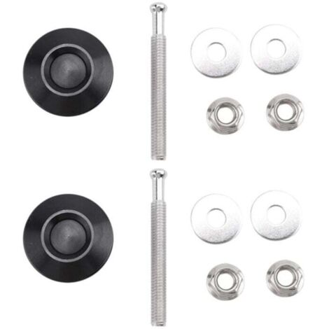 Kit de 2 Attaches Rapides à Poussoir pour Pare-Chocs et Capot de Voiture (1/4)