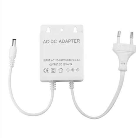 Alimentation Secteur 110 240 V AC Sortie 12 V DC Prise EU Caméra Sécurité CCTV IP AHD Étanche (1/4)