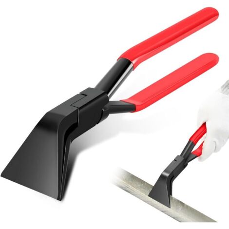 Pince Pliante À 45°, Pince À Cintrer, Pince À Tôle, 60 Mm De Large, Pince À Cintrer La Tôle En Acier Au Carbone Avec Poignée Antidérapante, Outil De Couvreur Pour Cintrer Et Lisser La Tôle, Rouge (1/5)
