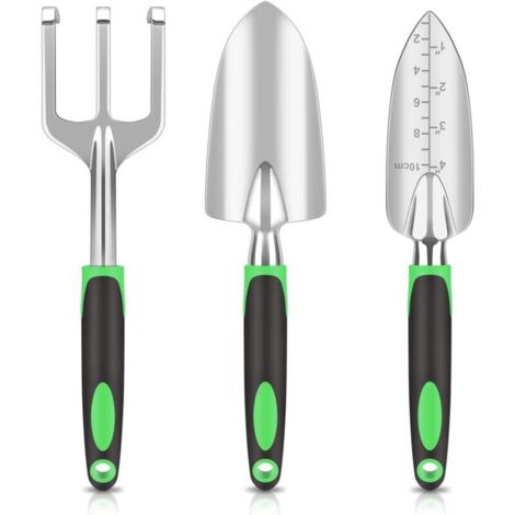 Aluminium Outil de Jardinage 3pcs Tough Résistant à la Corrosion Kit de Jardinage Présent Adulte (1/2)