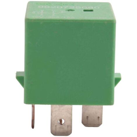 Relais Ventilateur Radiateur 12V 35A 5 Broches Vert Compatible 206 207 306 307 406 407 807 (1/4)