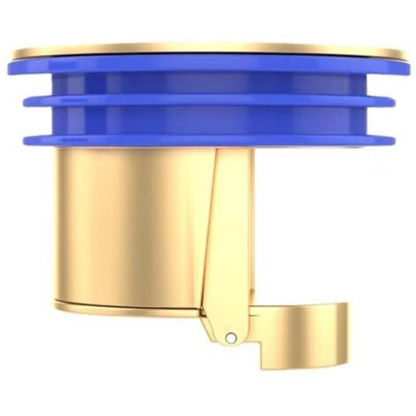 1 bouchon anti-refoulement pour vidange de sol de douche - Bouchon anti-refoulement - Bouchon anti-odeur pour vidange de cuisine et salle de bain (cuivre) (1/4)