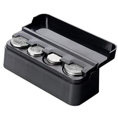 CSPARKV 11.5x4x3.8cm Boîte à Monnaie Boîte de Rangement de Porte Organiseur à Pièces de Monnaie Boîte de Rangement de Pièces de Monnaie Auto Voiture Portable en Plastique Porte Monnaies pour Voiture (1/5)