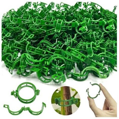 CSPARKV 30x9mm 250 Pieces Clips Tomate pour PlantesPlant Support Clips de JardinTomates Clips de Support de Plantes ClipClips de Support de Plantes pour légumes tomates et Plants de vignes (1/5)