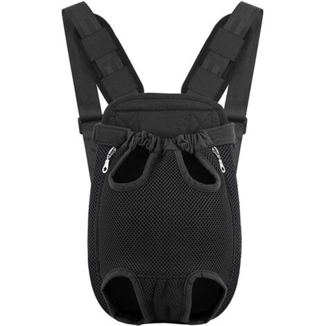 Sac à Dos de Transport pour Chiens, Sac à Dos pour Animaux de Compagnie, Sac à Dos Réglable pour Chien et Chat de 3 à 5 Kg, pour Camping, Randonnée, Voyage (Noir) (1/5)