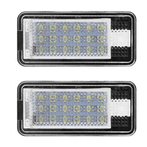 Kit 2x Ampoules LED pour Plaque d'Immatriculation Audi A3/S3/A4/S4/A6 - Facile à Installer - Éclairage Blanc Lumineux (1/4)