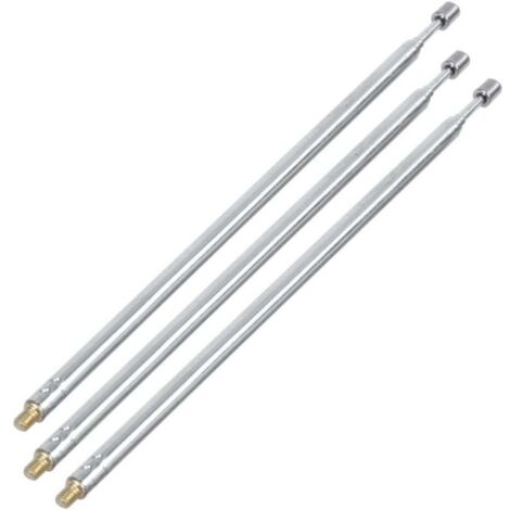 Antenne telescopique 3 x 43.5cm de long 4 sections Telecommande RC d'argent (1/4)