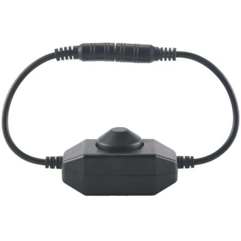 Variateur Gradateur DC 12V-24V 6A pour Barre et Corde LED 3528 5050 5630 Noir (1/4)