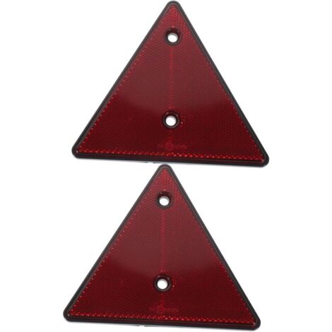 CSPARKV 2 Pièces Pvc Plaque Réfléchissante Arrière De Voiture Panneau D'avertissement De Route Triangles Réfléchissants En Bordure De Route Triangle D'urgence Réflecteur Triangle Routier