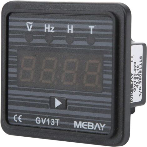 Enowelir Voltmètre Numérique ac 220 V / 380 V, Mètre de Fréquence, Compteur de Tension de Montage Sur Panneau ac, Minuterie de Générateur à Usage Industriel(ac 220V) (1/4)
