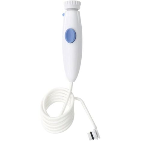 Enowelir Tube de rechange pour accessoires d'hydropulseur avec bouton marche/arrêt, compatible avec les séries Waterpik WP-100, WP-300, WP-660 et WP-900. (1/4)