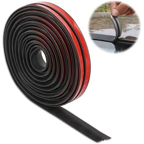 4m Joint Caoutchouc Auto AdhSif Universel,Colle Pare Brise,Joint pare Brise,Bande d'TanchIt,Noir Joint Porte Voi JOINT D'ETANCHEITE (1/4)