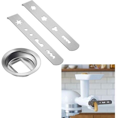 Attachement pour biscuits pour hachoir à viande Attachement pour pâtisserie en acier inoxydable avec 8 formes différentes, Attachement pour biscuits Accessoires pour hachoir à viande KitchenAid Proces (1/4)