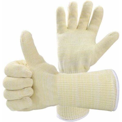 1 Paire Gants de Barbecue Gant Anti-Chaleur Taille Universelle Grill - Gants de Cuisines Résiste Jusqu'à 500°C Gants de Four pour BBQ, Grillades, Cuisson au Four, Cheminée, Gants de Soudeur (1/4)