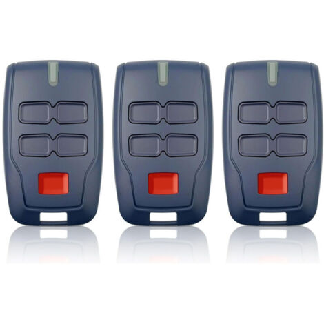 3 x Remote Control for Gate BFT MITTO B RCB4,433.92Mhz 4 Buttons 4 Channels Blue Rolling Code for Rolling BFT MITTO B RCB04 R1 CLEAR ICE RCB02 VINEYARD (1/4)