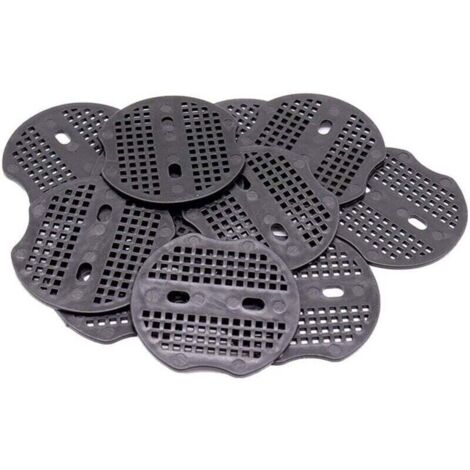 100 pièces Pièce Fixe - 7 6.5cm pour Piquets de Fixation en Acier, pour Fixer Le Tissu de Mauvaises Herbes, Les Feuilles de Sol (Noir) (1/4)