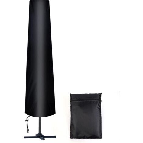Housse Parasol Droit Ø 300 cm, 210D Oxford Housse de Protection pour Parasol avec Sac de Rangement, Résistant aux Intempéries, aux UV, à la Neige (1/4)