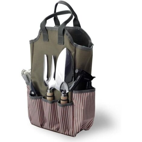Grand sac à outils de jardin, sac fourre-tout de jardin, pochette de jardinage en tissu Oxford imperméable, organisateur d'outils polyvalent pour la maison, l'extérieur, le jardin, la pelouse, la cour (1/4)