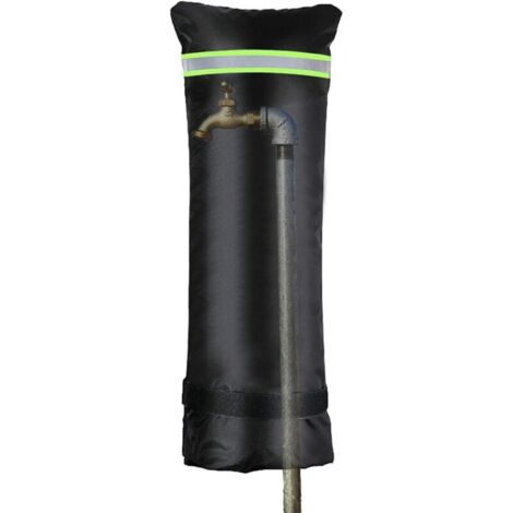Enowelir Couverture de robinet extérieur d'hiver - Couverture de robinet extérieur universelle pour la protection contre le gel hivernal avec bande de sécurité réfléchissante, couverture d'hiver (1/4)