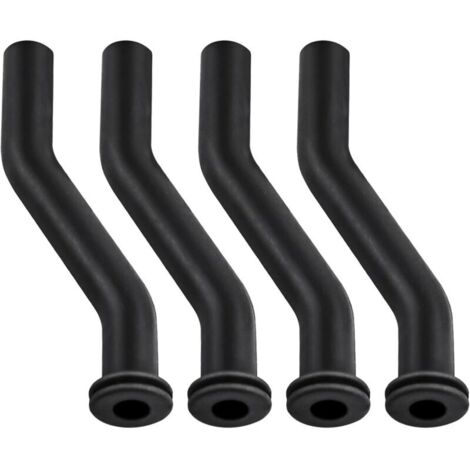 Lot de 4 tuyaux d'aspirateur 596163, tuyaux d'aspirateur en caoutchouc de 7,6 cm (3 pouces) compatibles avec les tondeuses Briggs & Stratton, John Deere D140, D160, D170, D125 et D130, remplacement po (1/4)