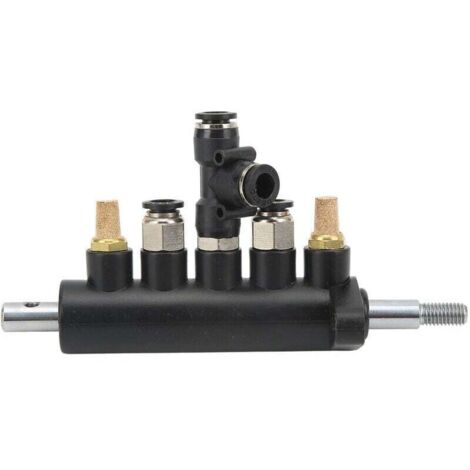 Enowelir Changeur de pneus, Machine de commande d'air, Valve à pédale, 5 voies en alliage d'aluminium, Distance de trou de 36mm, fournitures de remplacement (1/4)