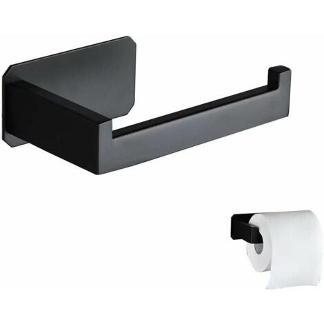 Devidoir Papier Toilette Acier Inoxydable Derouleur Papier Toilette Mural Original Sans Percage Noir Porte Papier Toilette Adhesif 3M Pour Decoration Salle de Bain WC Accessoire Cuisine (1/5)