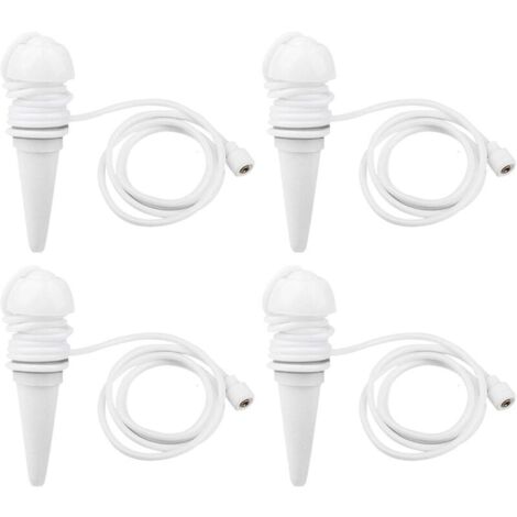 Piquets d'irrigation pour plantes Insert de plantation auto-arrosage Kit de dispositifs d'arrosage automatique des plantes Piques d'arrosage automatique pour plantes,Hauteur environ 11cm(4Pcs) (1/5)
