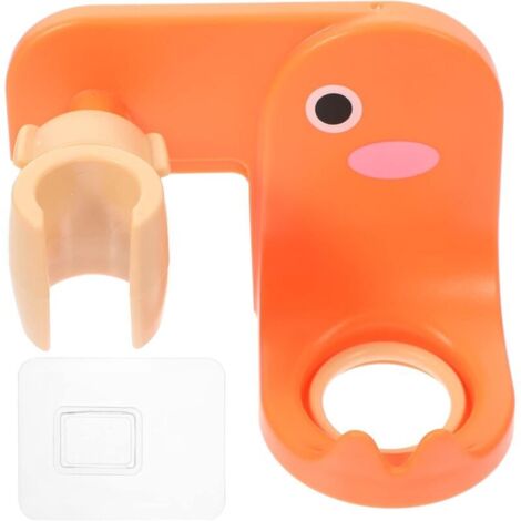 Support de Pommeau de Douche Support de Baguette de Douche à Main Réglable avec Porte- Bouteilles de Gel Douche Crochet Porte- Shampooing Support Mural sans Perçage pour Salle de (1/5)