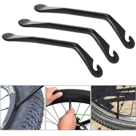 3 Pièces Levier de Pneu de Vélo Levier de Pneu en Acier au Carbone Trempé Réparer le Tube de Vélo (1/5)