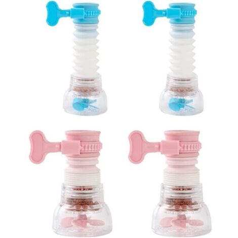 4 Pièces de Robinet Rotatif à 360 Degrés Filtre,Dispositif d'économie d'eau du robinet, d'eau à économie d'eau et anti-éclaboussures pour la cuisine et la salle de bain(rose) (1/5)