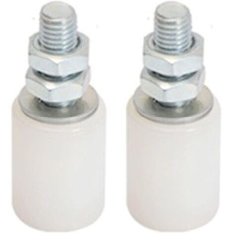 Aougo – Poulie de porte coulissante 2Pcs – Roulettes pivotantes en nylon haute densité – Résistantes à l'usure et à la corrosion – Pour portes coulissantes et granges (1/5)