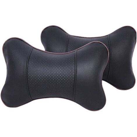 Oreiller Siège Voiture,2pcs Voiture Oreillers de Cou Oreiller Cervical Voiture de Voyage ,Coussin De Siège à Respiration Automatique Coussin pour la Tête Reposent Le Soutien pour Le Siège d'Auto (1/5)