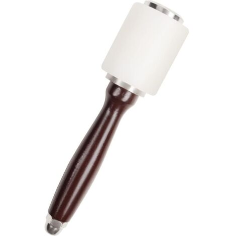 Maillet Cuir - 20,5 cm - Maillet Caoutchouc de Nylon avec Manche en Bois - Outils Cuir pour Couture, Maroquinerie, Travail du Cuir, Sculpture, Poinçonnage et Estampillage (1/5)