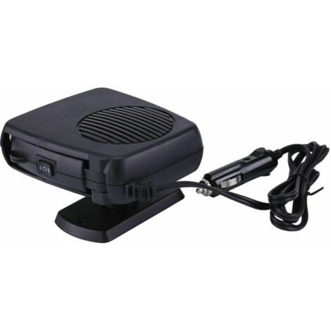 Chauffage de Ventilateur de Refroidissement Automatique de Voiture 12V 150W Portable 2 en 1 en Céramique Ventilateur de Dégivreur Universel pour la Plupart de la Voiture (1/5)