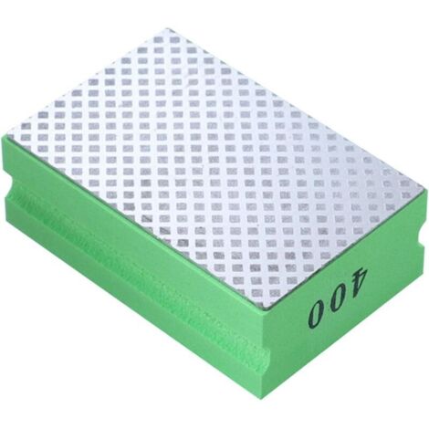 Cale À Poncer À Main en Diamant, Tampons À Main en Diamant en Polissage, pour Polissage du Pierre, Verre, Carrelage 400 grain (1/5)