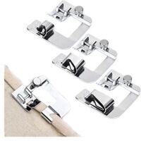 CSPARKV Machine à Coudre Pied-De-Biche 3 Tailles Kit Pied pour Ourlet De Machine à Coudre Pied Presseur Ourlet Roulé pour Plupart des Machines à Coudre avec Un Adaptateur à Arbre Bas (4/8, 6/8, 8/8 Po