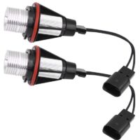 ampoule angel eyes e60,Tbest Angel Eyes E39, Ampoule Angel Eyes E61,Veilleuse Led E60,Ampoule Led Angel Eye Ampoule,2Pcs Car Bright 6000K 5W Angel Eyes Ampoule Led Light Lamp Remplacement Repl