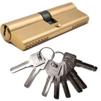 Cylindre de Serrure,Cylindre Débrayable 42.5/42.5(85mm) 8 Clés Finition en laiton Haute Sécurité Anti Pic Anti Perceuse Anti Coup Anti Infraction pour Upvc Portes de Terrasses Extérieure/Entrée